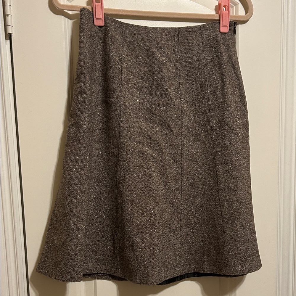 Calvin Klein Brown A-Line Skirt